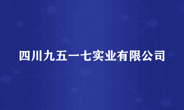 四川九五一七实业有限公司