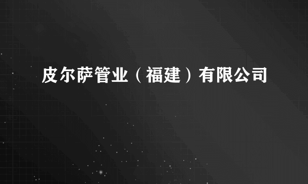 皮尔萨管业（福建）有限公司