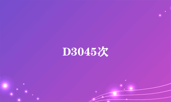 D3045次