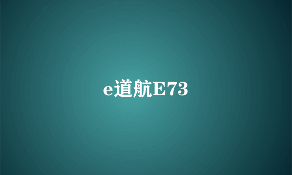 e道航E73