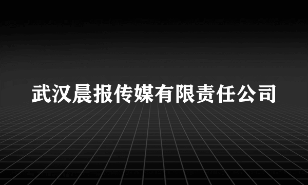 武汉晨报传媒有限责任公司