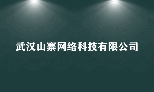 武汉山寨网络科技有限公司