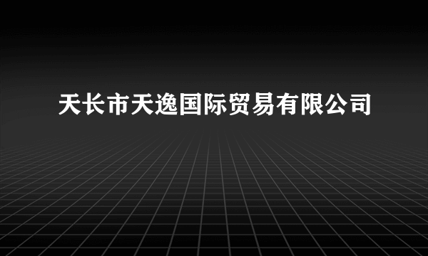 天长市天逸国际贸易有限公司