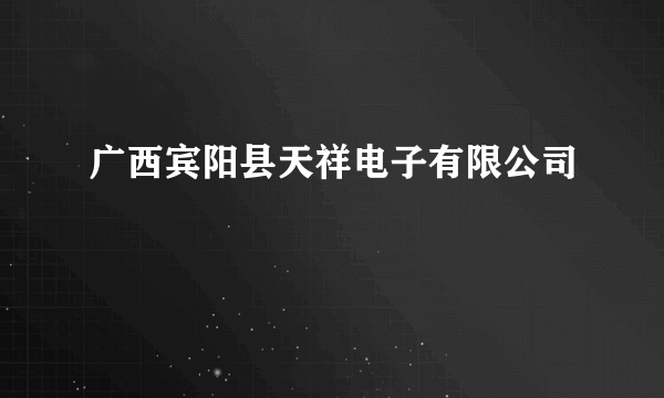 广西宾阳县天祥电子有限公司