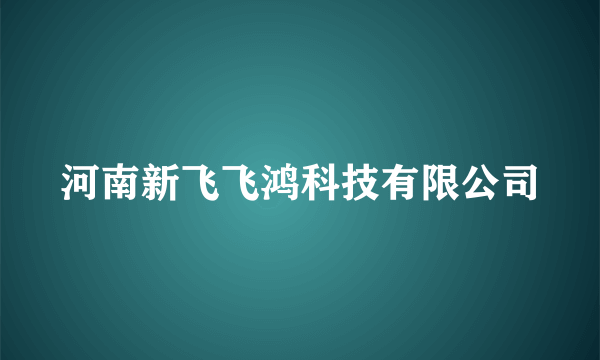 河南新飞飞鸿科技有限公司