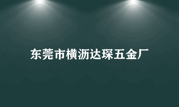 东莞市横沥达琛五金厂