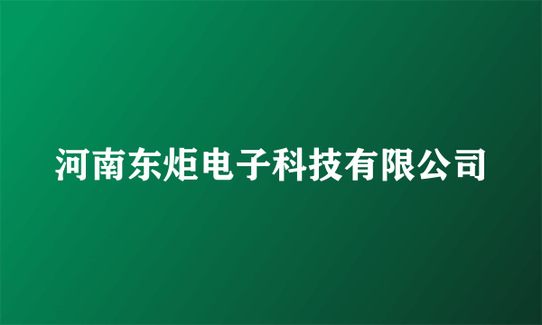 河南东炬电子科技有限公司