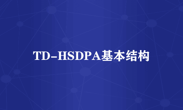 TD-HSDPA基本结构