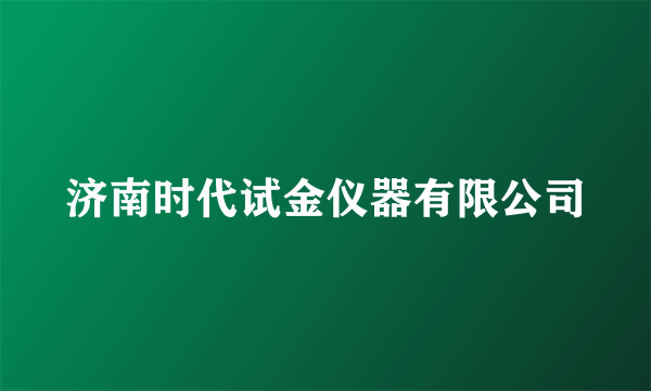 济南时代试金仪器有限公司