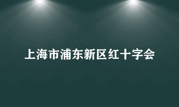 上海市浦东新区红十字会