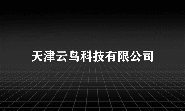 天津云鸟科技有限公司