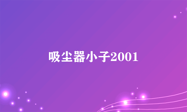 吸尘器小子2001