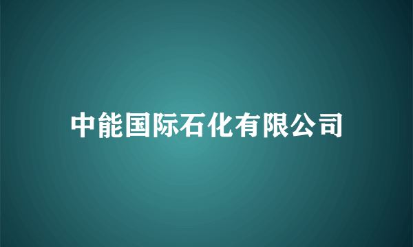 中能国际石化有限公司