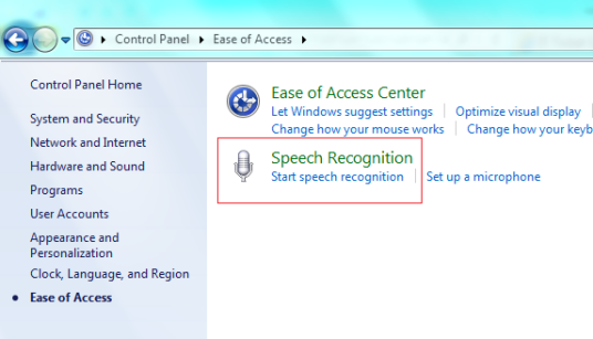 windows7语音识别功能