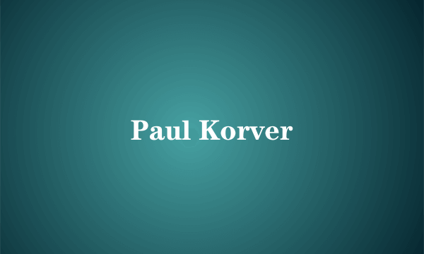 Paul Korver