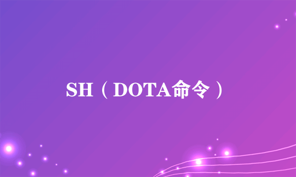 SH（DOTA命令）