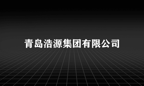 青岛浩源集团有限公司