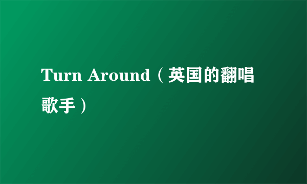 Turn Around（英国的翻唱歌手）