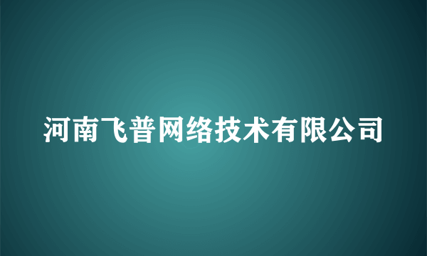 河南飞普网络技术有限公司