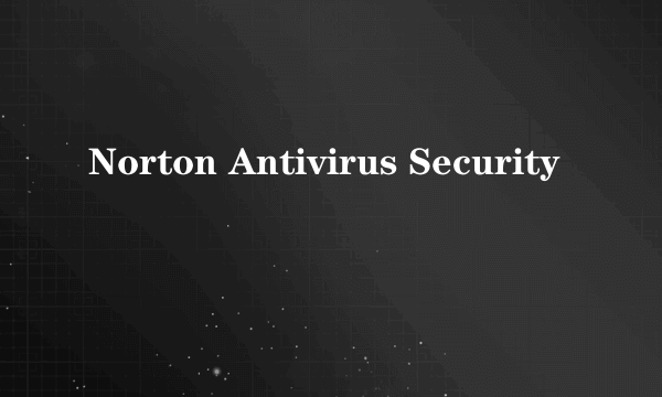 Norton Antivirus Security