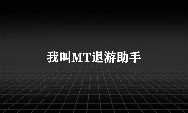 我叫MT退游助手