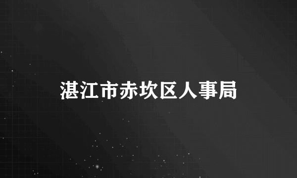 湛江市赤坎区人事局