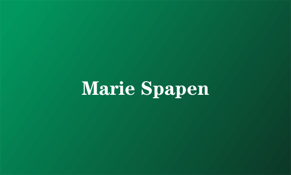 Marie Spapen