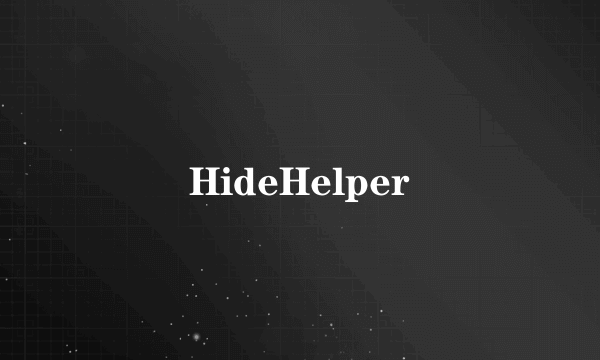 HideHelper