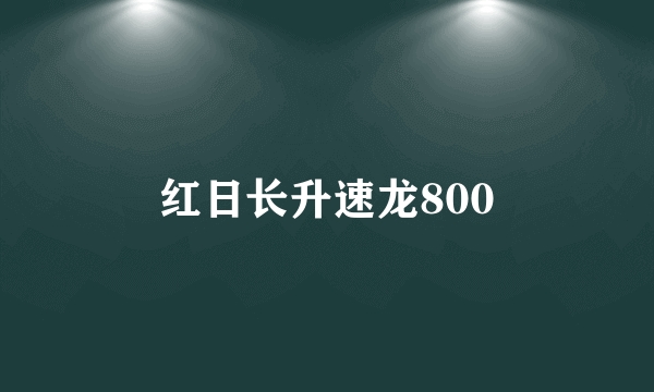 红日长升速龙800