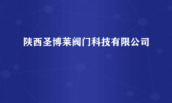 陕西圣博莱阀门科技有限公司