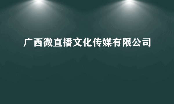 广西微直播文化传媒有限公司