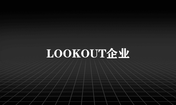 LOOKOUT企业