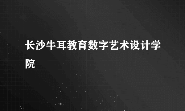 长沙牛耳教育数字艺术设计学院