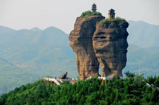 双塔山风景区的地理