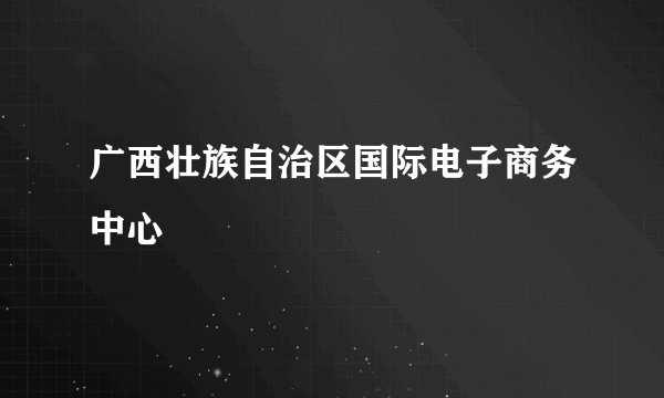 广西壮族自治区国际电子商务中心