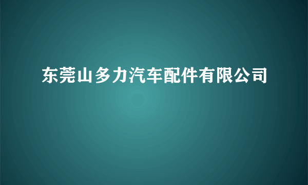 东莞山多力汽车配件有限公司