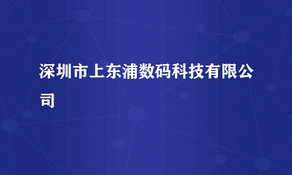 深圳市上东浦数码科技有限公司