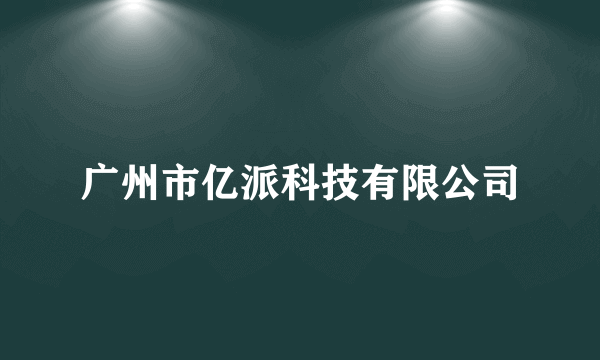 广州市亿派科技有限公司