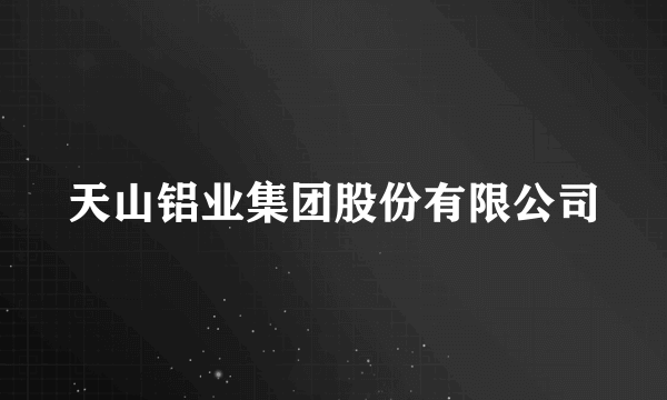 天山铝业集团股份有限公司