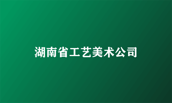 湖南省工艺美术公司