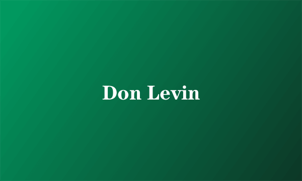 Don Levin