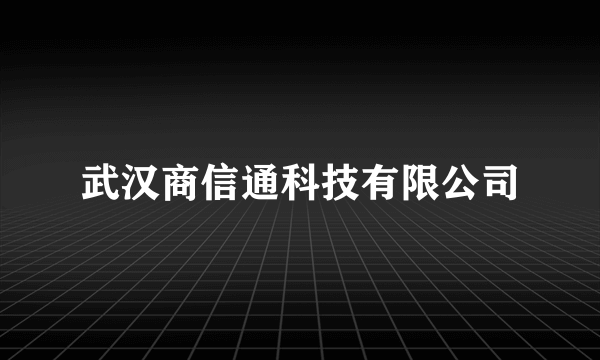 武汉商信通科技有限公司