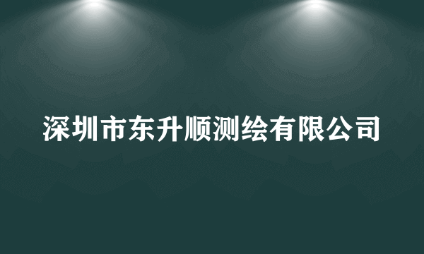 深圳市东升顺测绘有限公司