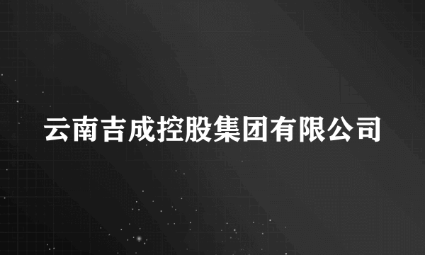 云南吉成控股集团有限公司