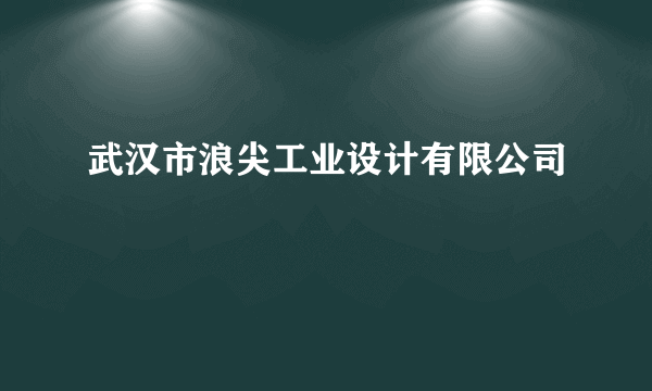 武汉市浪尖工业设计有限公司