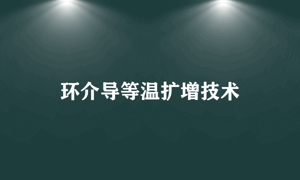 环介导等温扩增技术