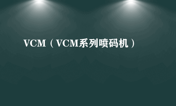 VCM（VCM系列喷码机）