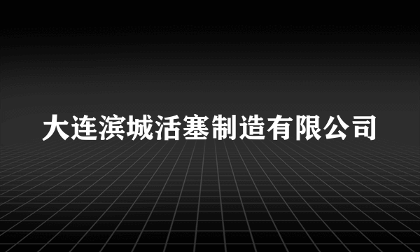 大连滨城活塞制造有限公司