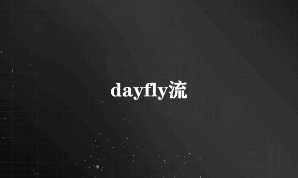 dayfly流