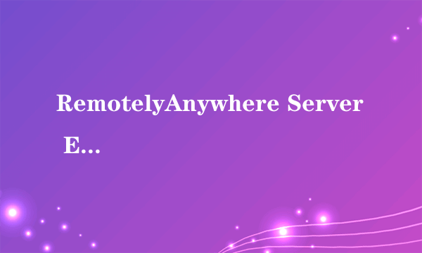 RemotelyAnywhere Server Edition V8.0.598